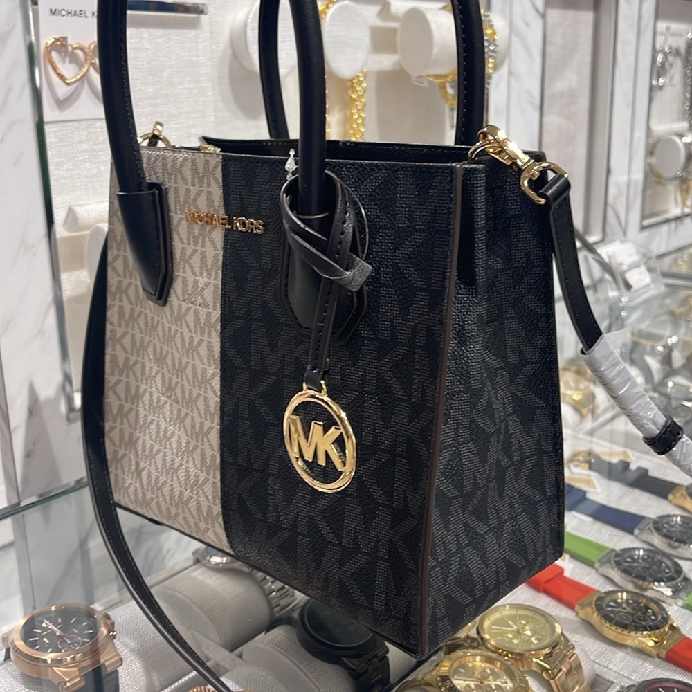 Michael Kors Mercer Medium Two-Tone Logo Crossbody Bag
Black Multi - Picture 6 of 16